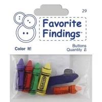Пуговицы BLUMENTHAL LANSING "Favorite Findings", Цветные Маркеры, микс цветов, 6 шт
