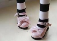 Туфли Bambicrony Shoes Ribbon Maryjane (Мэри Джейн с Бантом розовые для кукол Бэмбикрони 43 см)