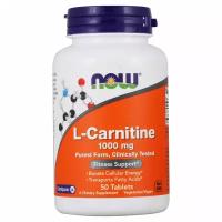 Now foods L-Carnitine, L-Карнитин 1000 мг - 50 таблеток