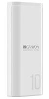 Внешний аккумулятор Power Bank 10000 мАч Canyon CNE-CPB010W белый