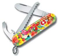 Нож перочинный Victorinox My First Victorinox Parrot Edition (0.2373.E3) 84мм 9функц. красный/рисунок карт.коробка