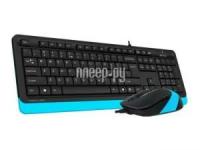 Наборы клавиатура+мышь A4Tech Fstyler F1010 Black-Blue