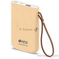 Внешний аккумулятор Hiper Travel 5K Peach Li-Pol 5000 mAh 2.1A 2xUSB 1xType-C розовый Travel 5K Peac