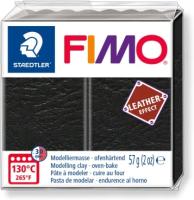 Полимерная глина FIMO Effect 909, черная кожа 57г