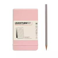 Блокнот в линейку Leuchtturm Reporter Notepad Pocket 188 стр., твердая обложка розовый