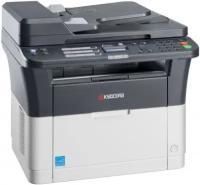 Kyocera FS-1125MFP, P/C/S/F, ч/б лазерный, A4, 25 стр/мин, 1800x600 dpi, 64 Мб, USB 2.0, Network, лоток 250 л., Duplex, автопод., старт.тонер 1000 стр