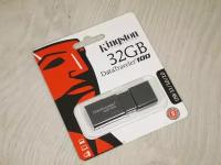 Флеш-диск USB 32GB Kingston DataTraveler100 USB 3.0, черная