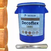 Акриловый герметик для дерева DECOFLEX ACRIL RAL 8001 Охра коричневая (600мл)