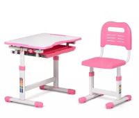 Комплект парта и стул-трансформеры FunDesk Sole Pink Розовый