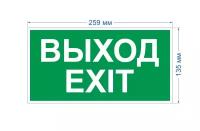 Самоклеящаяся этикетка ЭРА INFO-SSA-116 пленка бэклит Выход-exit зеленая для SSA-103 арт. Б0057712 (2 шт.)