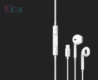 USAMS EP-24 Lightning Earphone With Mic 1.2m white