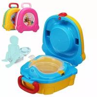 Портативный складной детский горшок-чемоданчик The Handy Potty, жёлтый