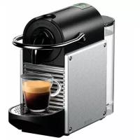 Кофемашина DeLonghi Nespresso Pixie EN 124, серебристый