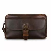 Мужской кожаный несессер Ashwood Leather Hugh Copper Brown