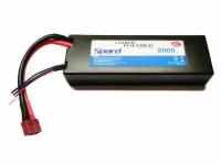 Аккумулятор Li-Po Spard 8000mAh, 7,4V, 25C, T‐plug для Remo Hobby и Himoto 1/10, 1/8