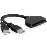 Orient Адаптер UHD-502, USB 3.0 to SATA 6GB s SSD & HDD 2.5", двойной USB кабель