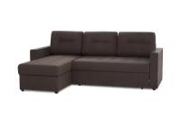 Угловой диван-кровать Hoff Атланта Лайт, 220х90х155 см, цвет кофейный, с универсальным углом