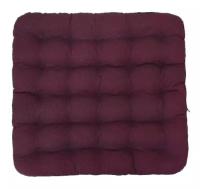 Подушка на сиденье уют премиум с лузгой гречихи р. 40х40 см бордовый цвет