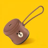 Портативная колонка EWA A119 Mini Speaker Line Friends (коричневый)