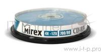 Диск Cd-rw Mirex 700 Mb, 12х, Cake Box (10), (10/300)