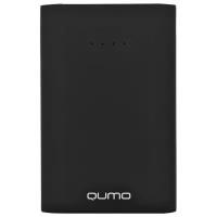 Портативное зарядное устройство Qumo PowerAid 7800, 7800 мА-ч, 2 USB 1A+2A, вход 1А, черный, корпус ABS пластик