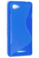 Чехол силиконовый для Sony Xperia E3 dual S-Line TPU (Синий)