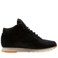 Кроссовки зимние унисекс Reebok Classic Leather Mid GTX-THIN Black/Black/Paperwhite Gum / 36 EU