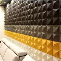 Стеновые 3D блоки из пробки "Пирамидка"