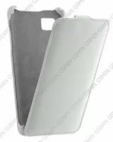 Кожаный чехол для Lenovo K910 Vibe Z Gecko Case (Белый)