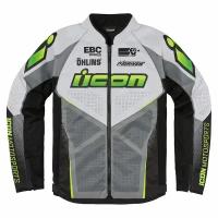 Icon Hooligan Ultrabolt Hi-Viz мотокуртка желтая (размер: m)