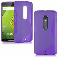 Нескользящий чехол для Motorola Moto X Style (фиолетовый)