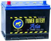 Аккумулятор автомобильный TYUMEN BATTERY ASIA 75 А/ч 630 А прям. пол. Азия авто (266х172х220) с бортиком