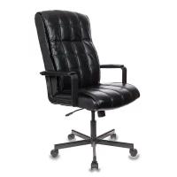 Кресло руководителя Easy Chair 562 TR черное, рециклированная кожа, металл