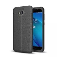 Чехол-накладка Litchi Grain для ASUS ZenFone 4 Selfie ZD553KL (черный)