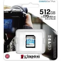 Карта памяти KINGSTON 512Gb Canvas Go Plus SDXC UHS-I U3 V30 (170/90 Mb/s)