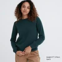 100% кашемировый свитер, темно-зеленый, XXS