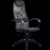 Кресло руководителя Метта SU-B-8 100/001 (SU-BP-8 Pl) офисное, обивка: текстиль, цвет: 21-темно-серый
