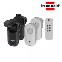 Розетки 2xIP20 + 2xIP44 с пультом Brennenstuhl Comfort-Line RC CE1 2201 1507060