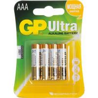 AAA Батарейка GP Ultra Alkaline 24AU LR03, 4 шт