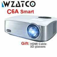 Новый светодиодный проектор WZATCO C6, Android 1920, Wi-Fi, Full HD