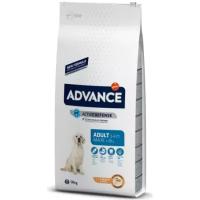 Корм сухой ADVANCE Maxi Adult, для взрослых собак крупных пород, курица и рис, 14 кг