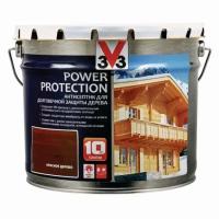 Антисептик алкидный V33 POWER PROTECTION 117402, полуглянец, красное дерево, 9л