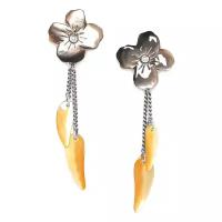 Серьги Nature Bijoux, Fleurs de nacre, "Цветочная фантазия", перламутр, NB20.1-12-74399