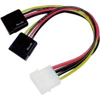 Кабель Y-разветвитель Molex - 2xSATA