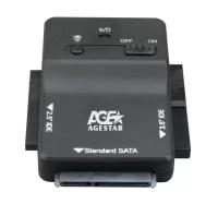 Адаптер-переходник для HDD AgeStar 3FBCP1 IDE SATA пластик черный 2.5" 3.5"