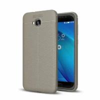 Чехол-накладка Litchi Grain для ASUS ZenFone 4 Selfie ZD553KL (серый)