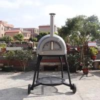 Газовая глиняная печь для пиццы, Пицца Печь Газовая, купольная печь, мобильная версия (70 см)