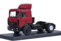 MAZ 5432 WITH SPOILER (USSR RUSSIAN) RED | МАЗ-5432 седельный тягач со спойлером поздний красный откидывающаяся кабина