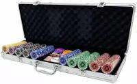 Покерный набор "Premium Poker" Ultimate, 500 фишек 11.5 г с номиналом в чемодане