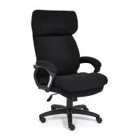 Кресло Tetchair DUKE, флок/ткань, черный/черный, 35/TW-11